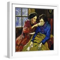 Chopin Was Nursed by the Novelist George Sand When He Fell Ill-null-Framed Giclee Print