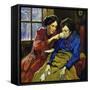 Chopin Was Nursed by the Novelist George Sand When He Fell Ill-null-Framed Stretched Canvas