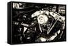 Chopper Motorbike-Tim Kahane-Framed Stretched Canvas