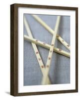Chopsticks with Chinese Characters-Jean Cazals-Framed Photographic Print