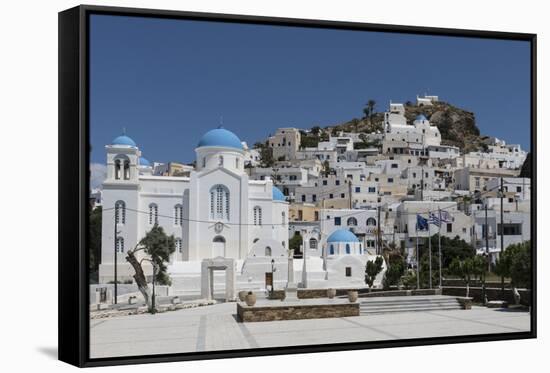 Chora, Ios, Cyclades, Greek Islands, Greece-Rolf Richardson-Framed Stretched Canvas