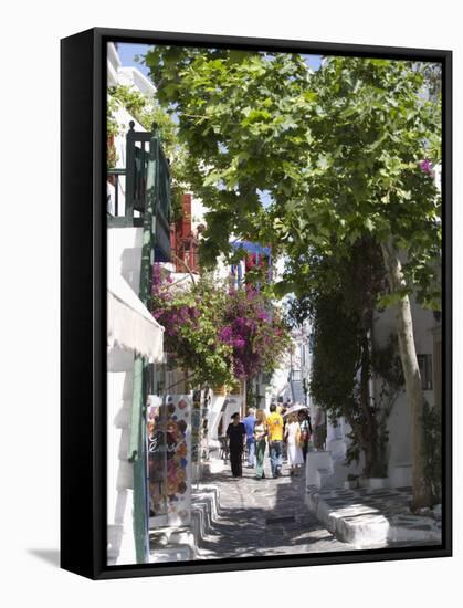 Chora, Mykonos, Cyclades, Greek Islands, Greece, Europe-Angelo Cavalli-Framed Stretched Canvas