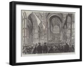 Choral Festival at Sherborne Abbey Church on Thursday Week-null-Framed Giclee Print