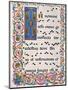 Choral part of the Mass, illuminated manuscript, 15th c. Osservanza Basilica, Siena, Italy-null-Mounted Art Print