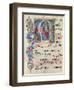 Choral response for religious services, illuminated manuscript, 14th c. Osservanza Basilica, Siena-null-Framed Art Print