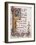 Choral response for religious services, illuminated manuscript, 14th c. Osservanza Basilica, Siena-null-Framed Art Print