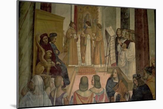 Choral Scene, from the Life of St. Benedict (Detail)-L. & Sodoma Signorelli-Mounted Giclee Print