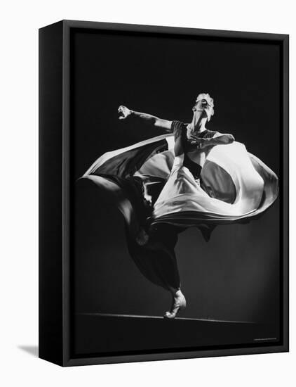 Choreographer Martha Graham Performing Some of Her Own Work at Mili Studio-Gjon Mili-Framed Stretched Canvas