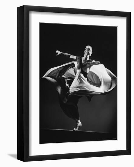 Choreographer Martha Graham Performing Some of Her Own Work at Mili Studio-Gjon Mili-Framed Premium Photographic Print