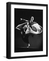 Choreographer Martha Graham Performing Some of Her Own Work at Mili Studio-Gjon Mili-Framed Premium Photographic Print