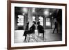 Choreographer Twyla Tharp Observing a Dancer Rehearse. Both Reflected in Mirror-Gjon Mili-Framed Photographic Print