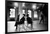 Choreographer Twyla Tharp Observing a Dancer Rehearse. Both Reflected in Mirror-Gjon Mili-Framed Photographic Print