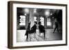 Choreographer Twyla Tharp Observing a Dancer Rehearse. Both Reflected in Mirror-Gjon Mili-Framed Photographic Print