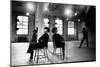 Choreographer Twyla Tharp Observing a Dancer Rehearse. Both Reflected in Mirror-Gjon Mili-Mounted Photographic Print