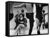 Choreographer Twyla Tharp Observing Rehearsal of American Ballet Theater Dancers-Gjon Mili-Framed Stretched Canvas