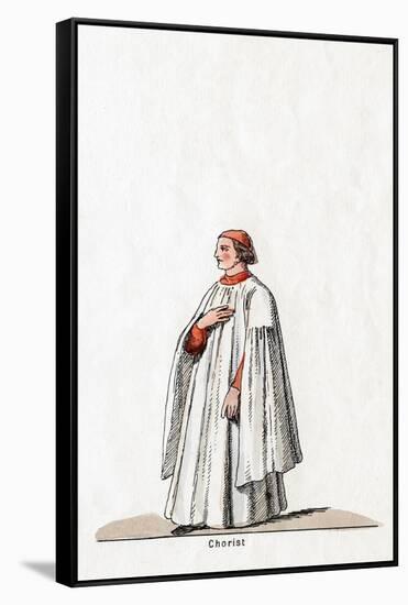 Chorister, Costume Design for Shakespeare's Play, Henry VIII, 19th Century-null-Framed Stretched Canvas