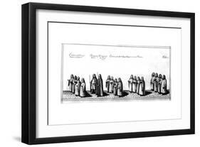 Choristers at the Coronation Procession of James II-Francis Sandford-Framed Giclee Print