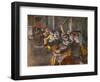 Chorists (also known as “The Exponents”). 1877. Pastel on monnotype.-Edgar Degas-Framed Giclee Print