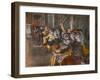 Chorists (also known as “The Exponents”). 1877. Pastel on monnotype.-Edgar Degas-Framed Giclee Print