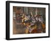 Chorists (also known as “The Exponents”). 1877. Pastel on monnotype.-Edgar Degas-Framed Giclee Print