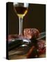 Chorizo and Glass of Sherry-Henrik Freek-Stretched Canvas