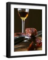 Chorizo and Glass of Sherry-Henrik Freek-Framed Photographic Print