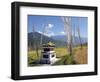 Chorten and Prayer Flags in the Punakha Valley Near Chimi Lhakhang Temple, Punakha, Bhutan, Himalay-Lee Frost-Framed Photographic Print