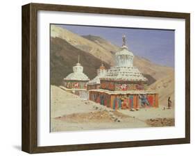 Chorten in Ladakh, 1875-Vasili Vasilyevich Vereshchagin-Framed Giclee Print