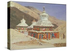 Chorten in Ladakh, 1875-Vasili Vasilyevich Vereshchagin-Stretched Canvas