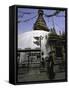 Chorten, Nepal-Michael Brown-Framed Stretched Canvas