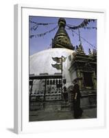 Chorten, Nepal-Michael Brown-Framed Photographic Print