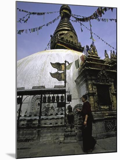 Chorten, Nepal-Michael Brown-Mounted Photographic Print