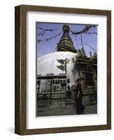 Chorten, Nepal-Michael Brown-Framed Photographic Print