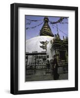 Chorten, Nepal-Michael Brown-Framed Photographic Print