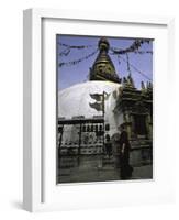 Chorten, Nepal-Michael Brown-Framed Photographic Print