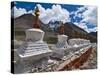 Chortens, Prayer Stupas Below the Holy Mountain Mount Kailash in Western Tibet, China, Asia-Michael Runkel-Stretched Canvas