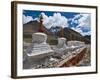 Chortens, Prayer Stupas Below the Holy Mountain Mount Kailash in Western Tibet, China, Asia-Michael Runkel-Framed Photographic Print