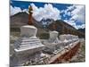 Chortens, Prayer Stupas Below the Holy Mountain Mount Kailash in Western Tibet, China, Asia-Michael Runkel-Mounted Photographic Print