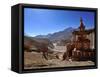 Chortens (Stupas) in Tangbe Village, Mustang, Nepal, Asia-null-Framed Stretched Canvas