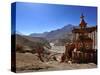Chortens (Stupas) in Tangbe Village, Mustang, Nepal, Asia-null-Stretched Canvas