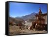 Chortens (Stupas) in Tangbe Village, Mustang, Nepal, Asia-null-Framed Stretched Canvas