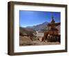 Chortens (Stupas) in Tangbe Village, Mustang, Nepal, Asia-null-Framed Photographic Print