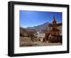 Chortens (Stupas) in Tangbe Village, Mustang, Nepal, Asia-null-Framed Photographic Print