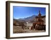 Chortens (Stupas) in Tangbe Village, Mustang, Nepal, Asia-null-Framed Photographic Print