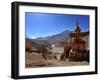 Chortens (Stupas) in Tangbe Village, Mustang, Nepal, Asia-null-Framed Photographic Print