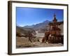 Chortens (Stupas) in Tangbe Village, Mustang, Nepal, Asia-null-Framed Photographic Print