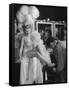 Chorus Girl Getting a Pedicure During Filming of the Movie "The Ziegfeld Follies"-John Florea-Framed Stretched Canvas