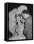 Chorus Girl Getting Makeup Applied During Production of the Movie "The Ziegfeld Follies"-John Florea-Framed Stretched Canvas