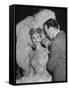 Chorus Girl Getting Makeup Applied During Production of the Movie "The Ziegfeld Follies"-John Florea-Framed Stretched Canvas