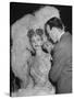 Chorus Girl Getting Makeup Applied During Production of the Movie "The Ziegfeld Follies"-John Florea-Stretched Canvas